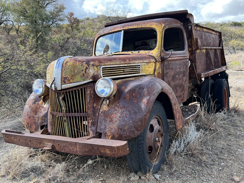 dump truck, Ruby ghost town, near Nogales, AZ