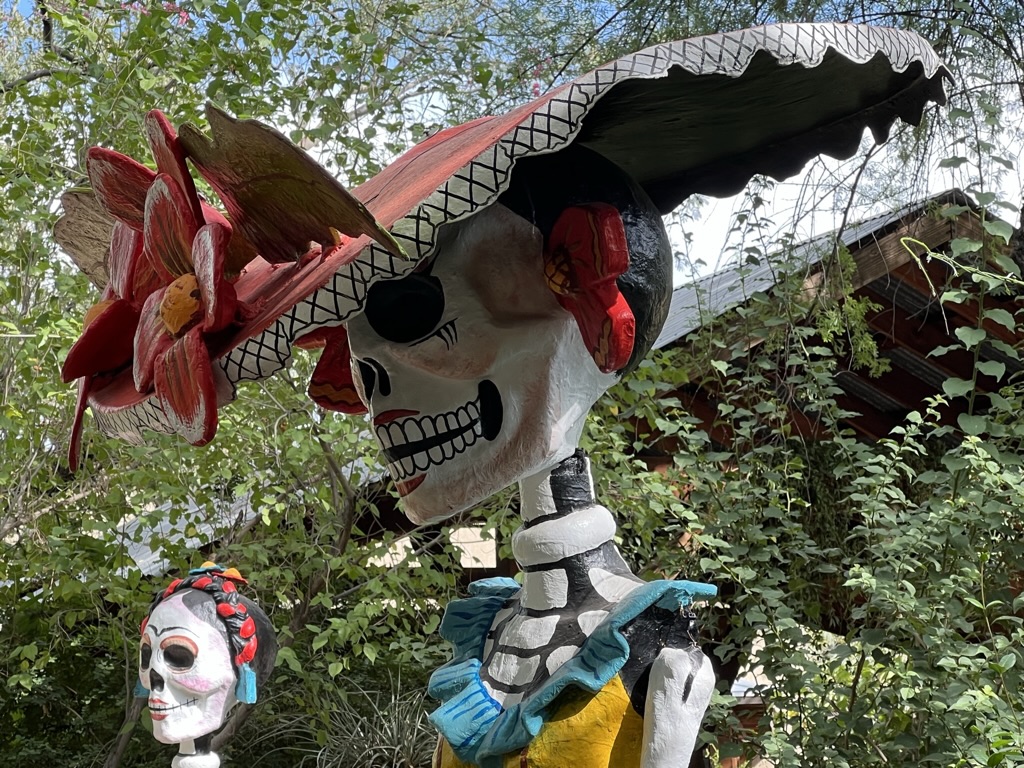 Day of the Dead art, Tucson Botanical Gardens