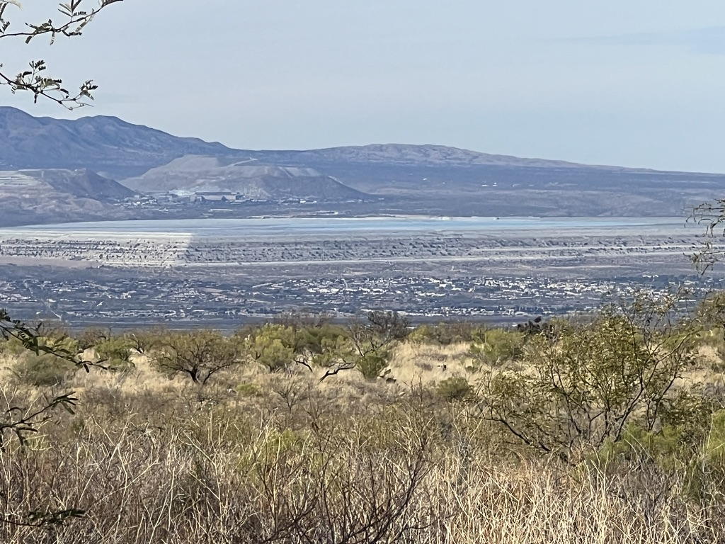 telephoto view of Green Valley from Madera Canyon