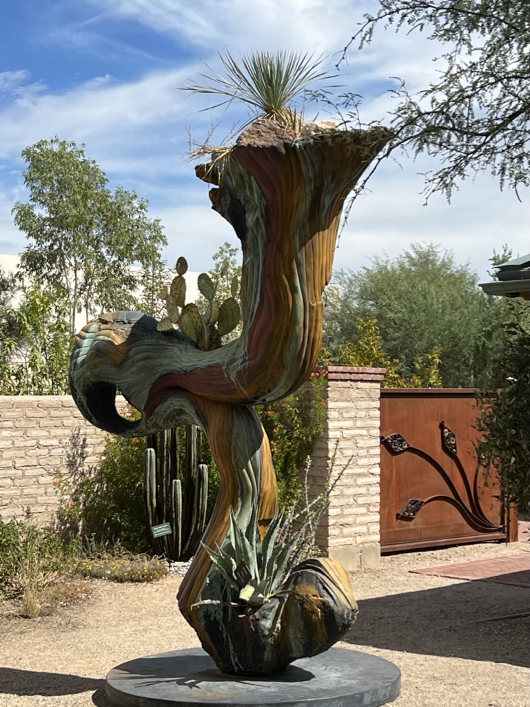 plant sculpture, Tucson Botanical Gardens